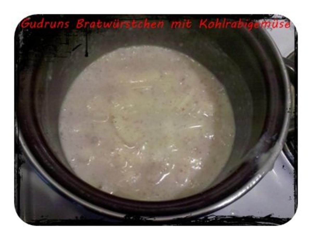 Fleisch: Bratwürstchen mit Kohlrabigemüse und Salzkartoffeln - Rezept - Bild Nr. 7
