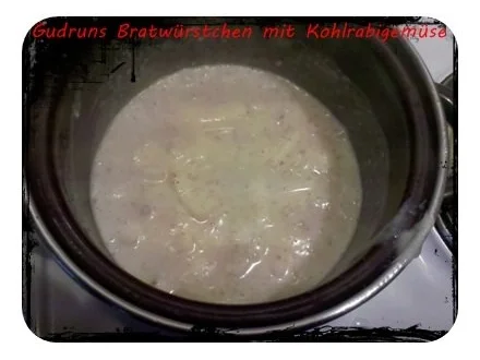 Fleisch: Bratwürstchen mit Kohlrabigemüse und Salzkartoffeln - Rezept - Bild Nr. 7