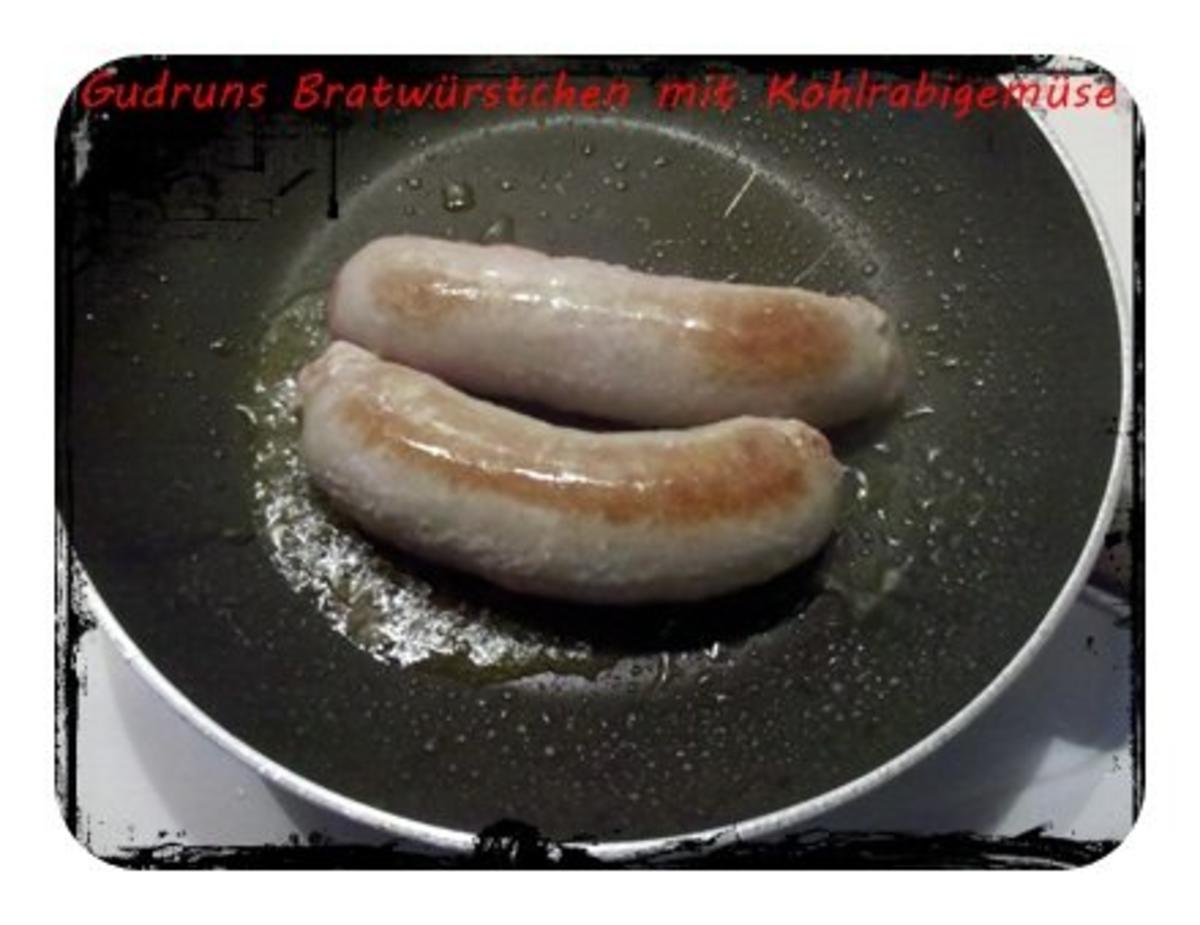 Fleisch: Bratwürstchen mit Kohlrabigemüse und Salzkartoffeln - Rezept - Bild Nr. 8