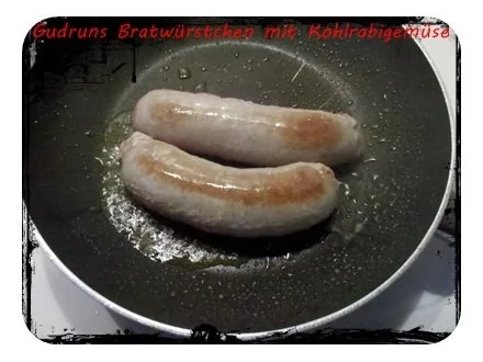 Fleisch: Bratwürstchen mit Kohlrabigemüse und Salzkartoffeln - Rezept - Bild Nr. 8