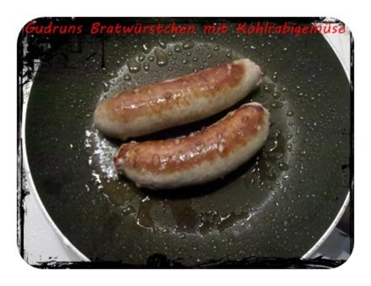 Fleisch: Bratwürstchen mit Kohlrabigemüse und Salzkartoffeln - Rezept - Bild Nr. 10