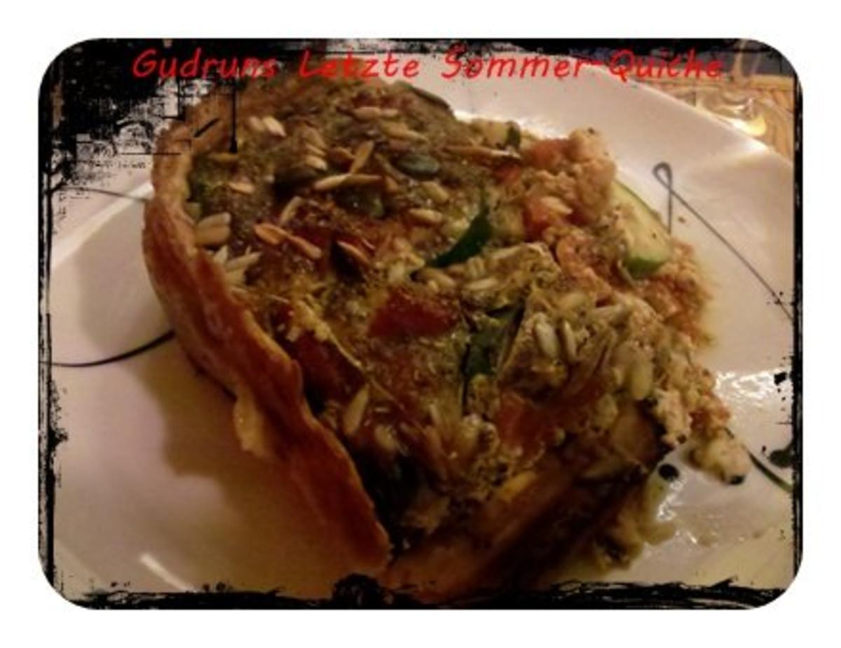 Quiche: Letzte Sommer-Quiche des Jahres 2012 - Rezept