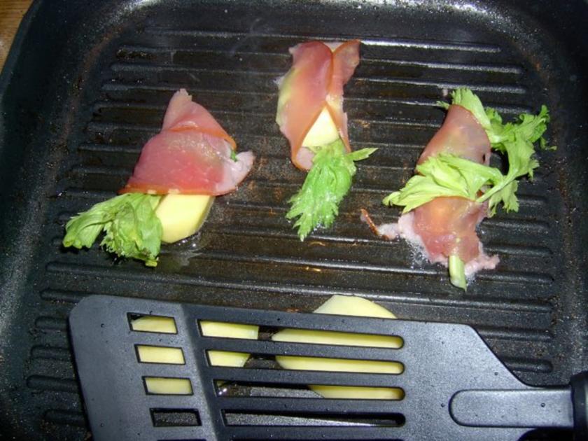 Raclette Grillkartoffeln mit Schinken Käse Hülle - von Kochecke48