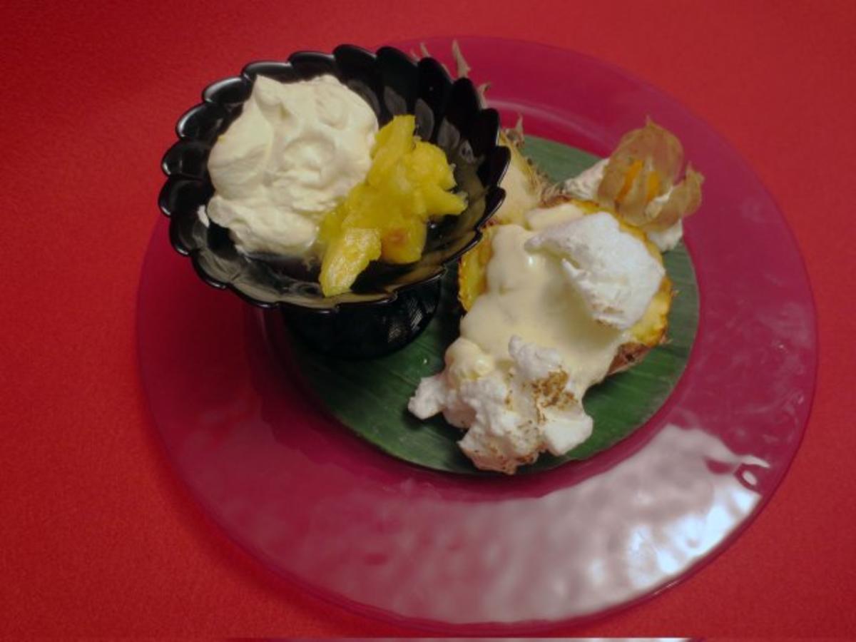 Gebackene Ananas mit Rum und Vanillesahne - Rezept Gesendet von Das
perfekte Dinner