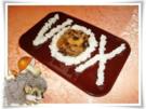 Champignon und Reis mit Fantasie in Form gebracht. - Rezept