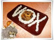 Champignon und Reis mit Fantasie in Form gebracht. - Rezept