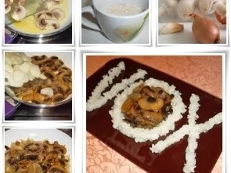 Champignon und Reis mit Fantasie in Form gebracht. - Rezept - Bild Nr. 4