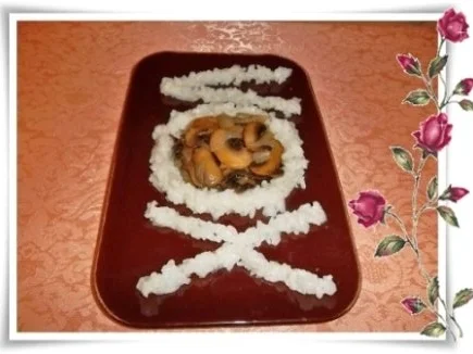 Champignon und Reis mit Fantasie in Form gebracht. - Rezept - Bild Nr. 18