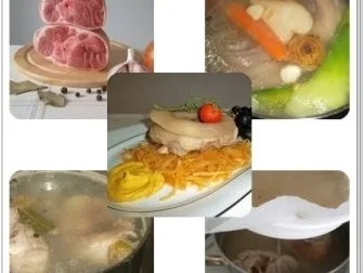 Gekochtes Eisbein mit Sauerkraut  und Weintrauben - Rezept - Bild Nr. 4