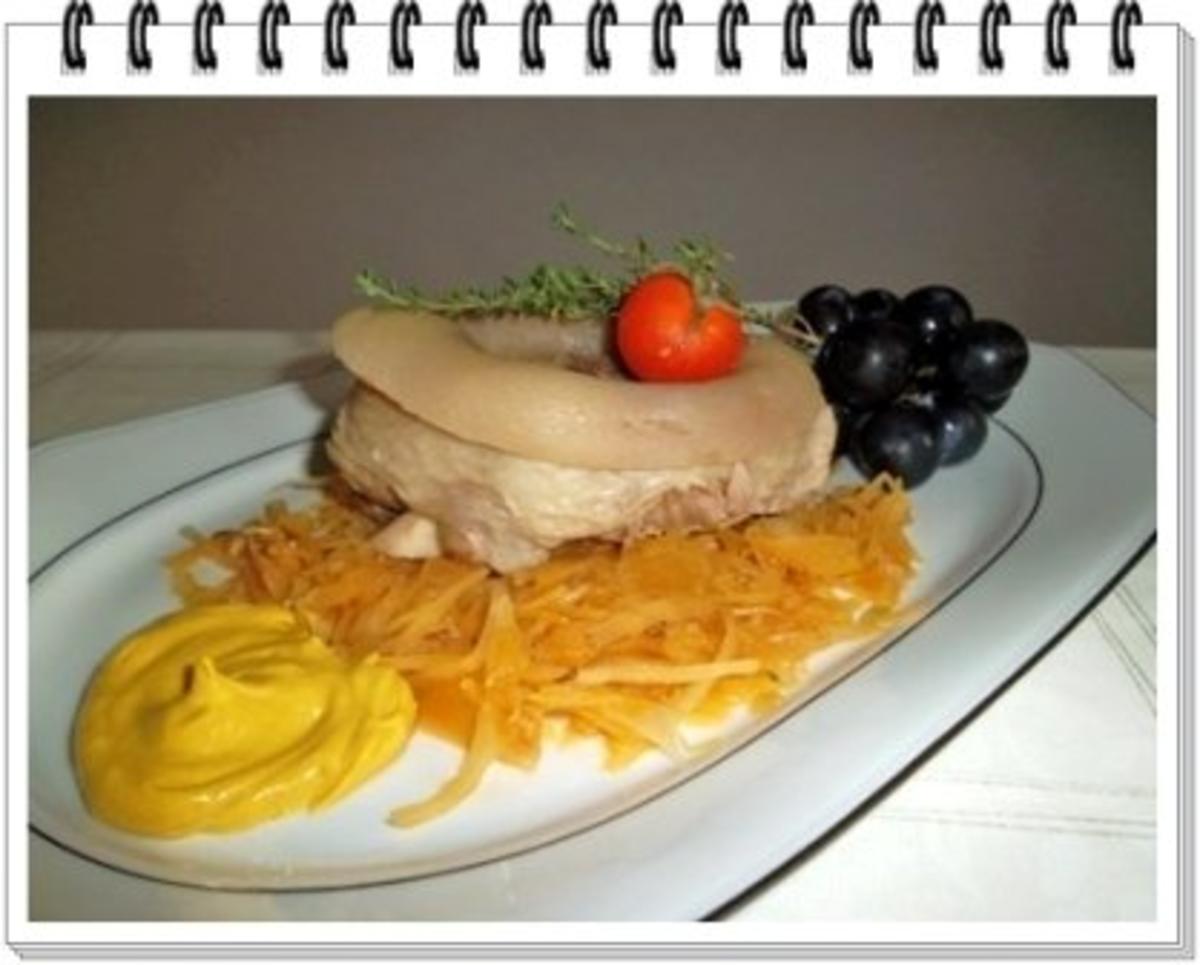 Gekochtes Eisbein mit Sauerkraut  und Weintrauben - Rezept - Bild Nr. 10