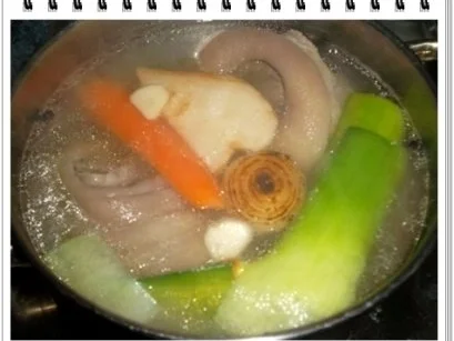 Gekochtes Eisbein mit Sauerkraut  und Weintrauben - Rezept - Bild Nr. 6