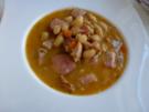 Einfache deftige Weiße Bohnensuppe, leicht verschärft - Rezept