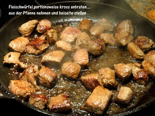 Fleisch:   GULASCHTOPF   sehr pikant gewürzt - Rezept - Bild Nr. 5