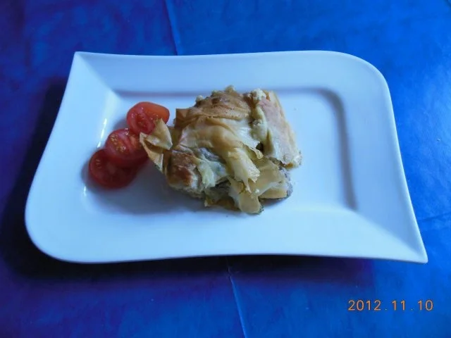 Auflauf: Filo-Tarte mit Pilzen - Rezept - Bild Nr. 2