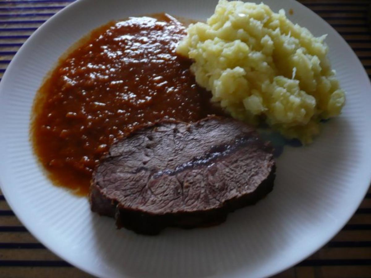 Kartoffel &amp; Kraut-stampf mit Rinderbraten - Rezept - kochbar.de