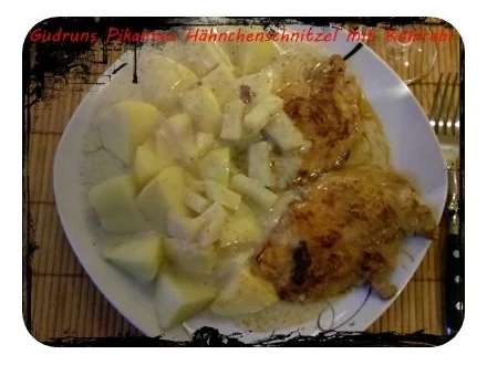 Geflügel: Pikantes Hähnchenschnitzel mit Kohlrabi - Rezept - Bild Nr. 13