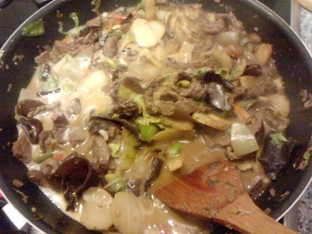 OCHSE FÄLLT VON DER CHINESISCHEN MAUER IN DEN WOK -ODER- CHINESISCHER OCHSE - Rezept - Bild Nr. 9