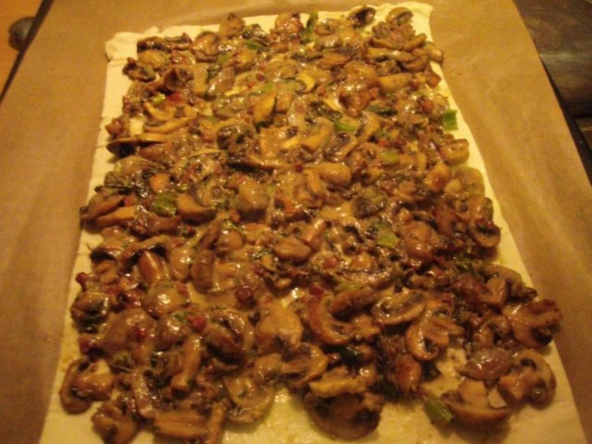 Herzhafter Champignons - Schinken Kuchen - Rezept - Bild Nr. 9