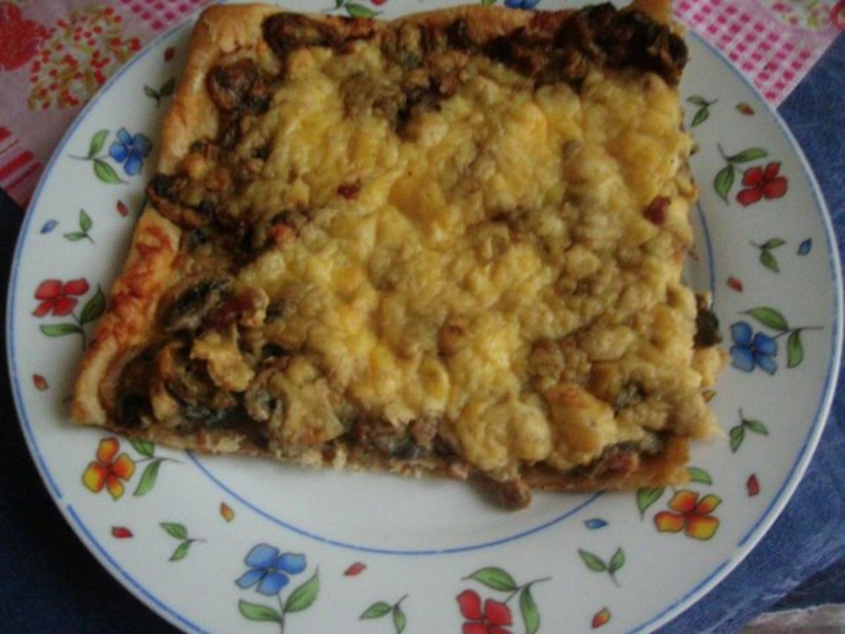 Herzhafter Champignons - Schinken Kuchen - Rezept - Bild Nr. 13