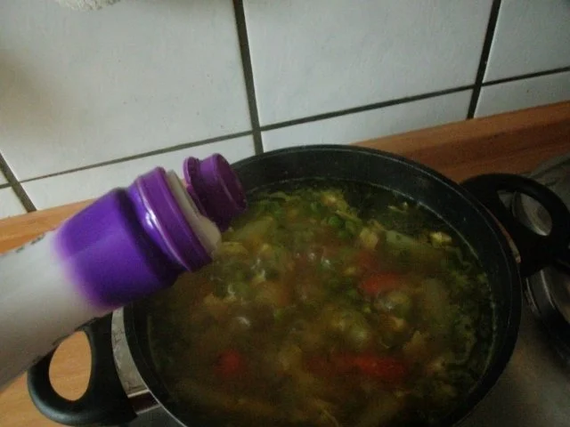 Rezept: Geflügelfrikassee mit buntem Gemüse und Wildreis Bild Nr. 8 Geflügelfrikassee mit buntem Gemüse und Wildreis - Rezept - Bild Nr. 8