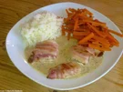Seelachsfilet auf Meerrettich-Dill-Creme - Rezept
