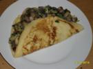Gefüllte Eierkuchen mit Pilzen - Rezept