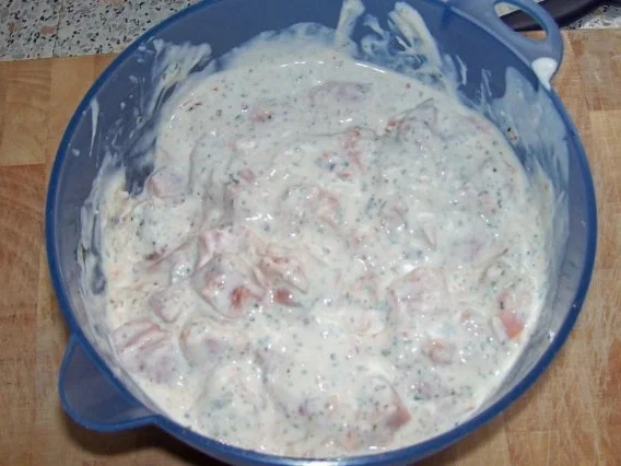 Vier-Käse-Lachs-Lasagne-Rollen in cremiger Gemüsesoße - Rezept - Bild Nr. 8