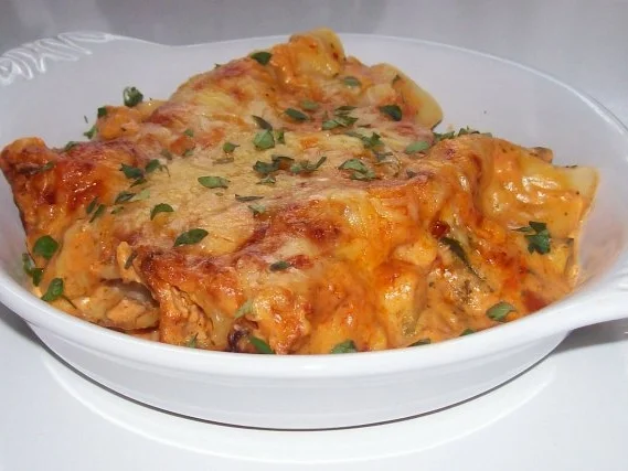 Vier-Käse-Lachs-Lasagne-Rollen in cremiger Gemüsesoße - Rezept - Bild Nr. 15