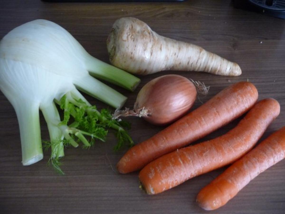 Geflügel : Putenoberschenkel auf Gemüsebett mit Kartoffeln - Rezept - Bild Nr. 2