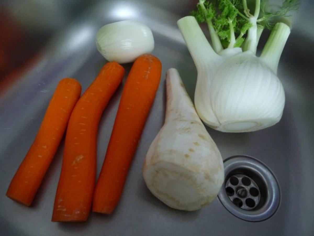 Geflügel : Putenoberschenkel auf Gemüsebett mit Kartoffeln - Rezept - Bild Nr. 3