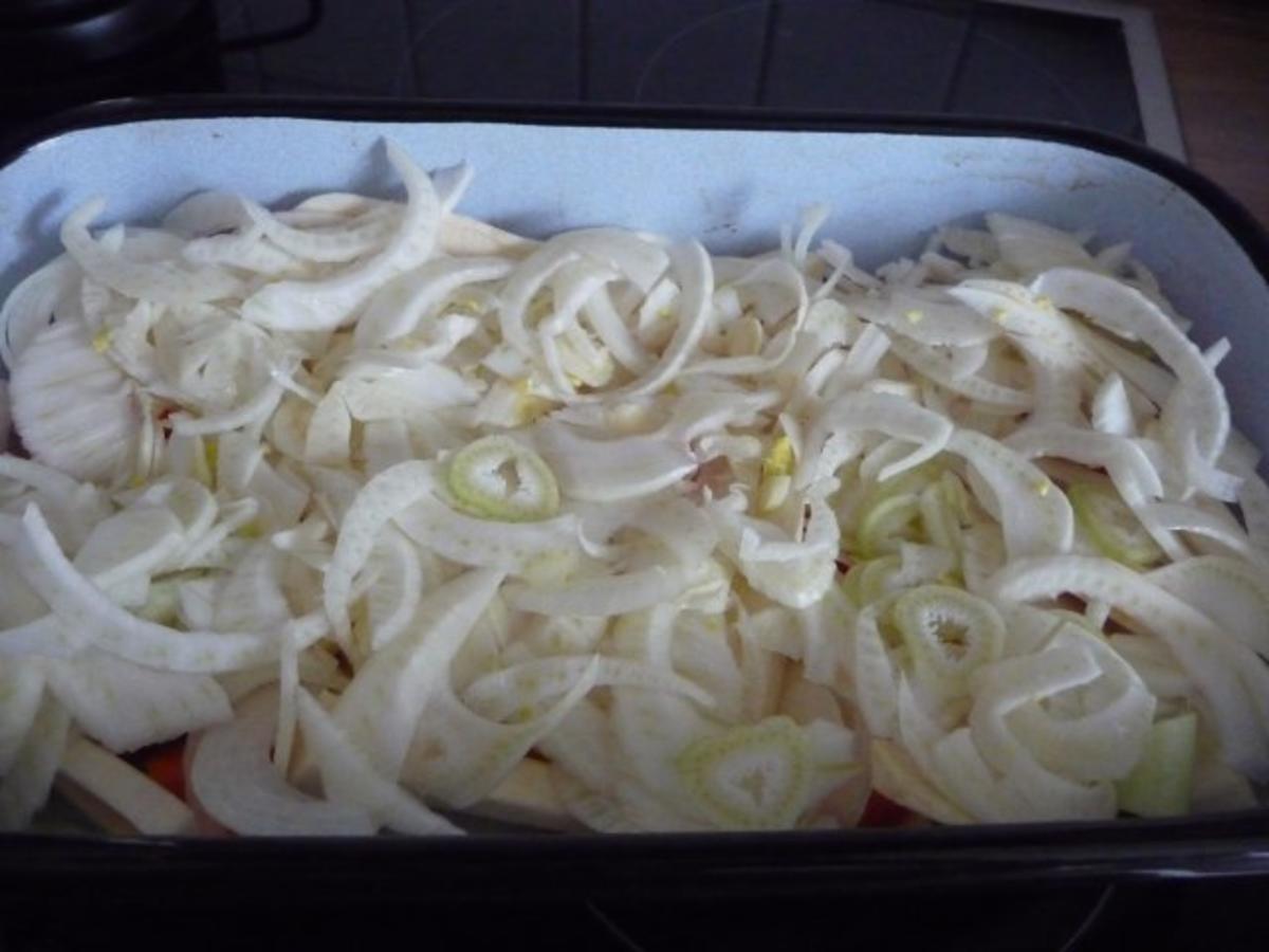 Geflügel : Putenoberschenkel auf Gemüsebett mit Kartoffeln - Rezept - Bild Nr. 11
