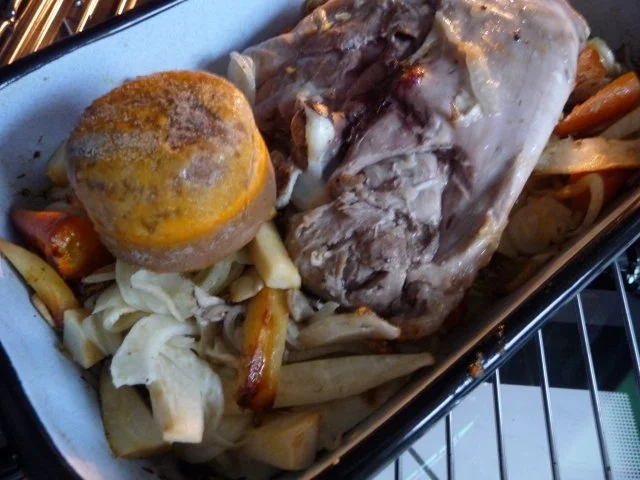 Geflügel : Putenoberschenkel auf Gemüsebett mit Kartoffeln - Rezept - Bild Nr. 15