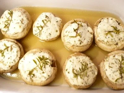Gefüllte Champignons mit Ziegenkäse - Rezept