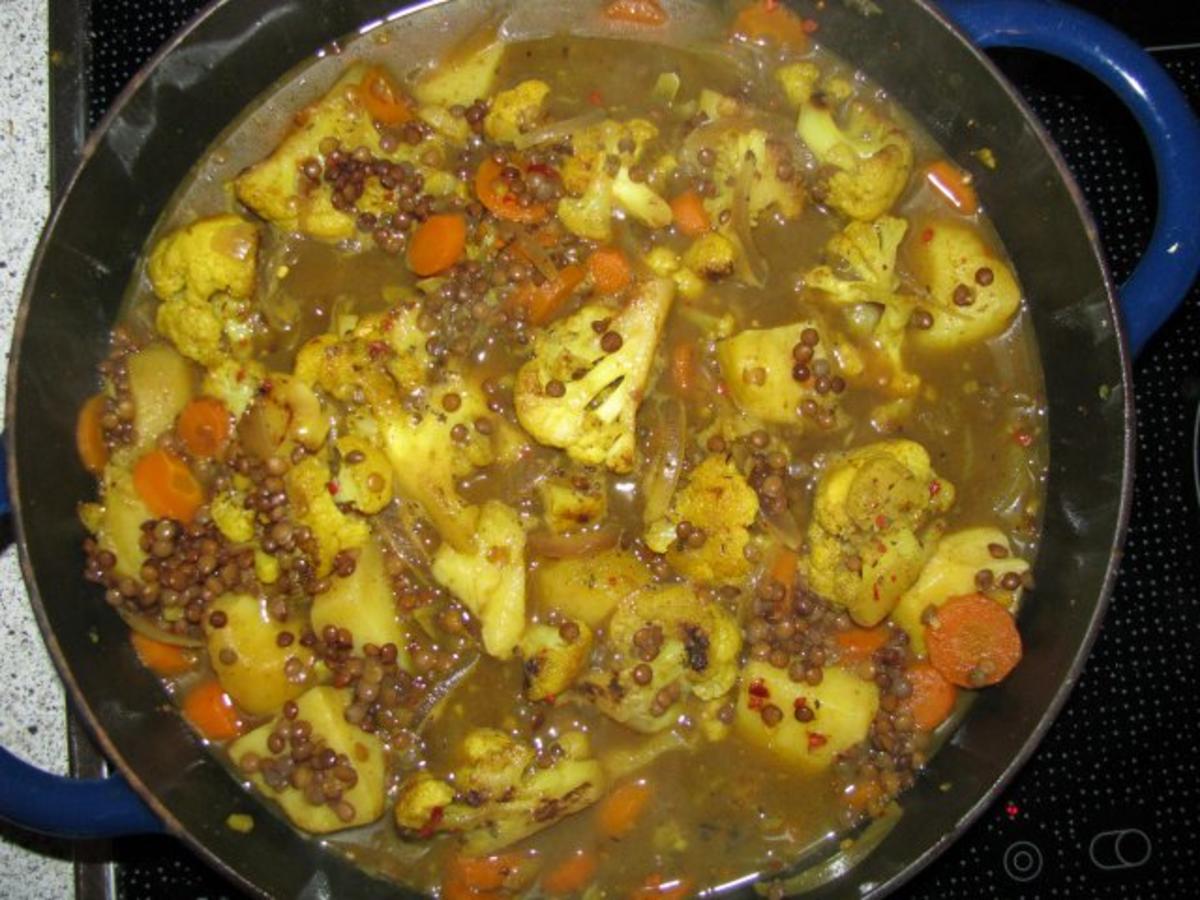 Gemüse: Blumenkohl-Linsen-Curry - Rezept - Bild Nr. 4