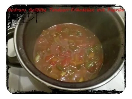 Rezept: Hackfleisch: Gefüllte Tandoori-Frikadellen mit Paprikagemüse Bild Nr. 9 Hackfleisch: Gefüllte Tandoori-Frikadellen mit Paprikagemüse - Rezept - Bild Nr. 9