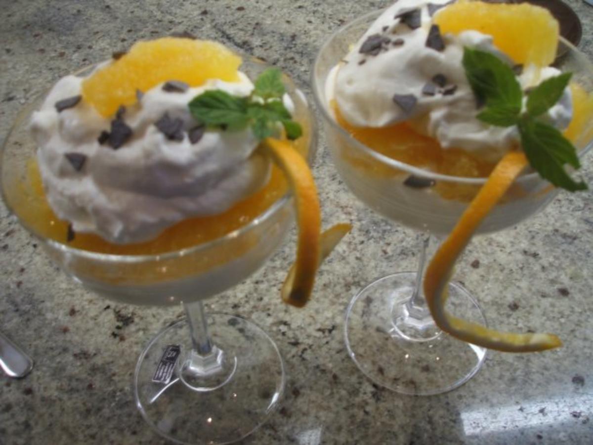 Dessert: Sahnequark mit Grand Marnier-Orangen - Rezept