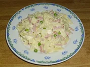 Schinken Rahm Nudeln - Rezept