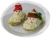 Lachs Aufstrich mit lieben Eierfigürchen - Rezept