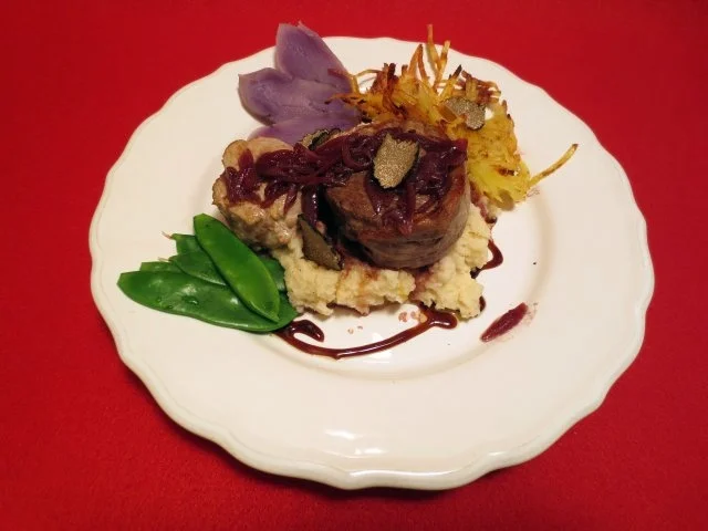 Rinder- und Schweinefilet mit Trüffelkartoffeln - Rezept