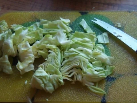 Geschnetzeltes mit Kohl und Weintrauben - Rezept - Bild Nr. 3