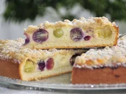 Traubenkuchen mit Butter-Zimt-Streusel - Rezept