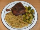 Fleisch: Entenkeule, geschmort - Rezept