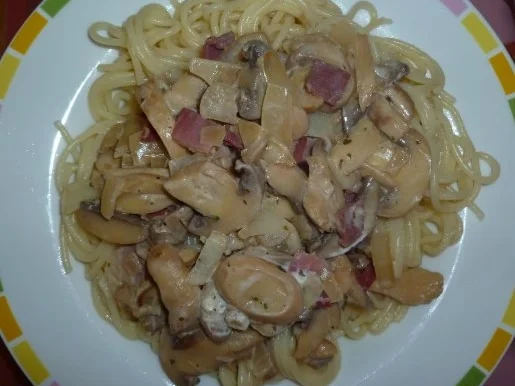Spagehtti mit Pilzsauce - Rezept