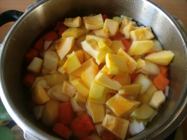 Kürbis-Möhren-Kartoffelpüree - eine voll leckere Beilage - Rezept - Bild Nr. 5