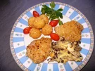 Rezept: Kalbsmedaillons, Shimeji-Pilze und Mandelbällchen Kalbsmedaillons, Shimeji-Pilze und Mandelbällchen - Rezept