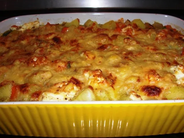 Rezept: Gratiniertes Gemüse mit Frischkäsenocken Bild Nr. 4 Gratiniertes Gemüse mit Frischkäsenocken - Rezept - Bild Nr. 4