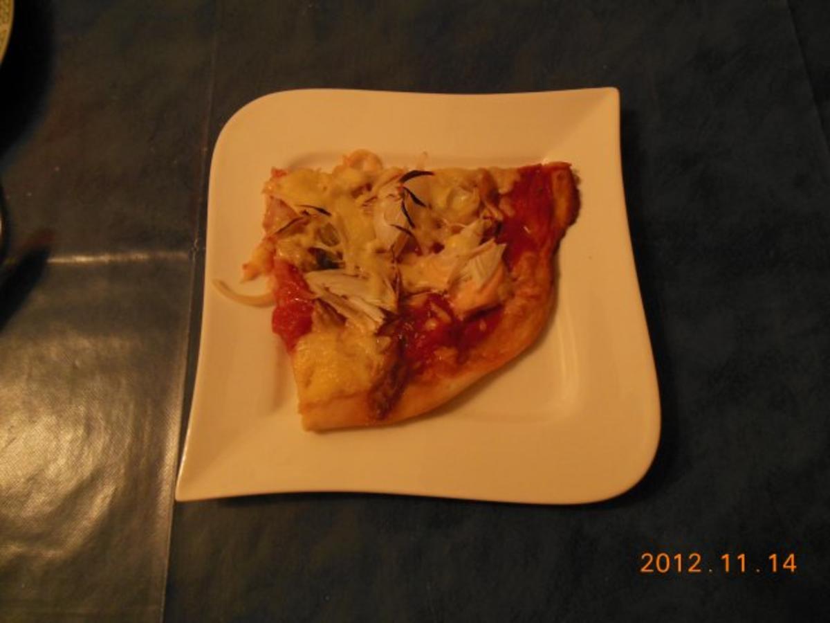 Pizza: Thunfisch-Lachspizza - Rezept - Bild Nr. 2