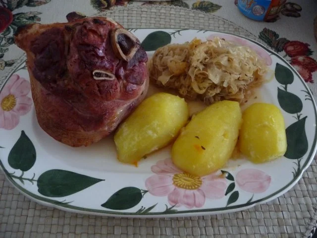 Schwein : Minieisbein auf Mandarinen-Sauerkraut - Rezept - Bild Nr. 6