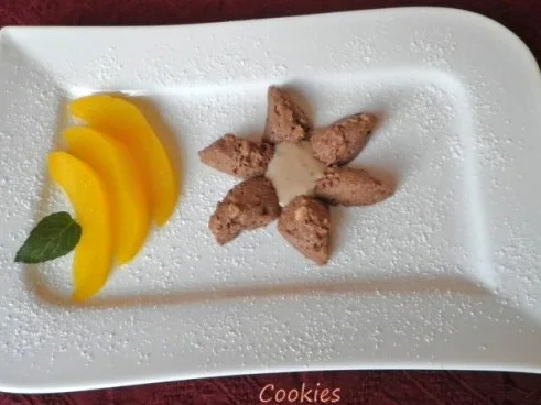 Walnuss - Lebkuchen - Mousse an einer Walnuss - Soße und Safranbirnen ... - Rezept - Bild Nr. 3