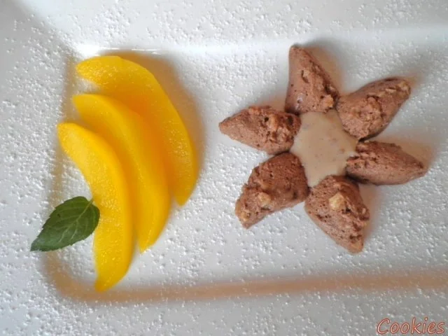 Walnuss - Lebkuchen - Mousse an einer Walnuss - Soße und Safranbirnen ... - Rezept - Bild Nr. 2